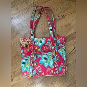 Vera Bradley Rumba Floral Quilted Large Tote Shoulder Bag